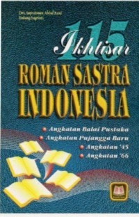 Image of 115 Ikhitisar Roman Sastra Indonesia