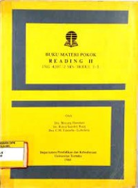 Image of Buku Materi Pokok Reading II A Modul 1-3