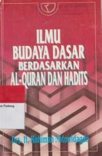 Image of Ilmu Budaya Dasar berdasarkan Al-Qur'an
