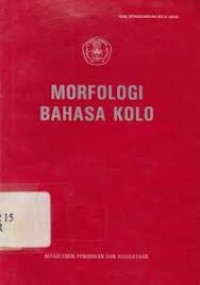 Image of Morfologi Bahasa Kolo