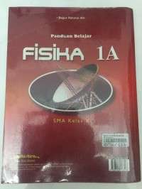 Image of Panduan Belajar FISIKA 1A