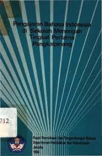 Image of Pengajaran Bahasa Indonesia di Sekolah Menengah Tingkat Pertama Pangkalpinang