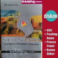 Image of Sociolinguistics : Study Of Societies Languages