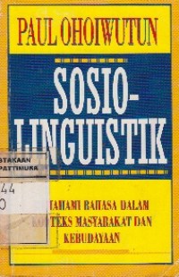Image of Sosiolinguistik